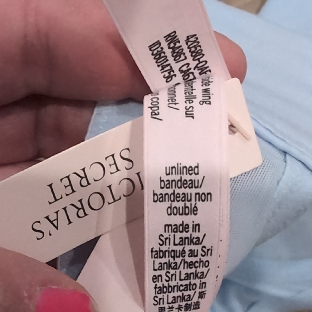 Victoria's Secret Light Blue Sheer Bra - Picture 6 of 6
